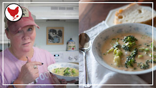 Homemade Cheddar Broccoli Soup - KIDS Love this! | A Good Life Farm