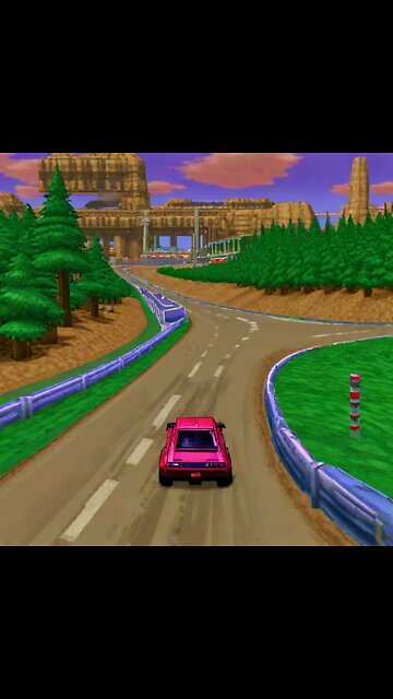 AI generated today: screenshot 1997 racing simulation with full roads!