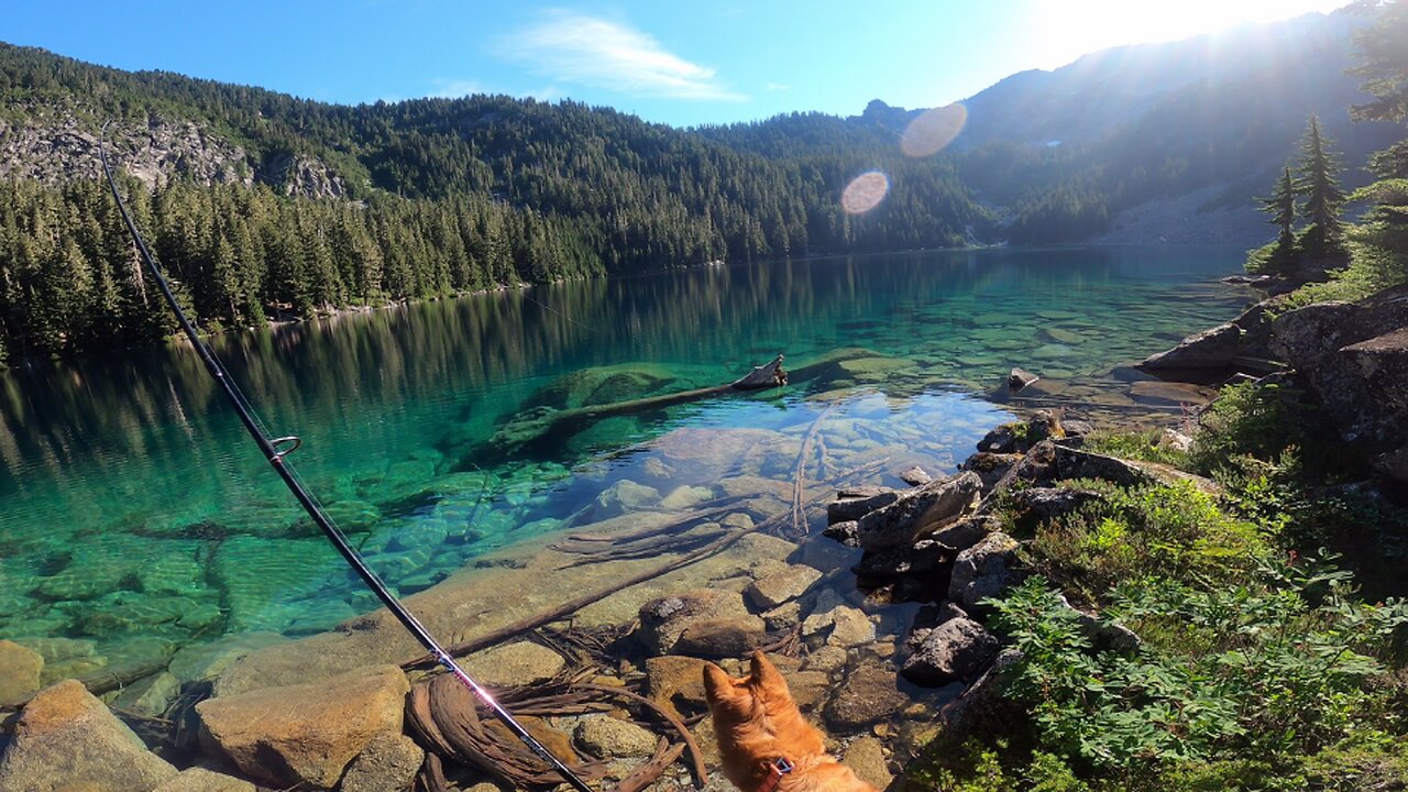 Fishing ALPINE TROUT in the most BEAUTIFUL lake of the NORTH CASCADES