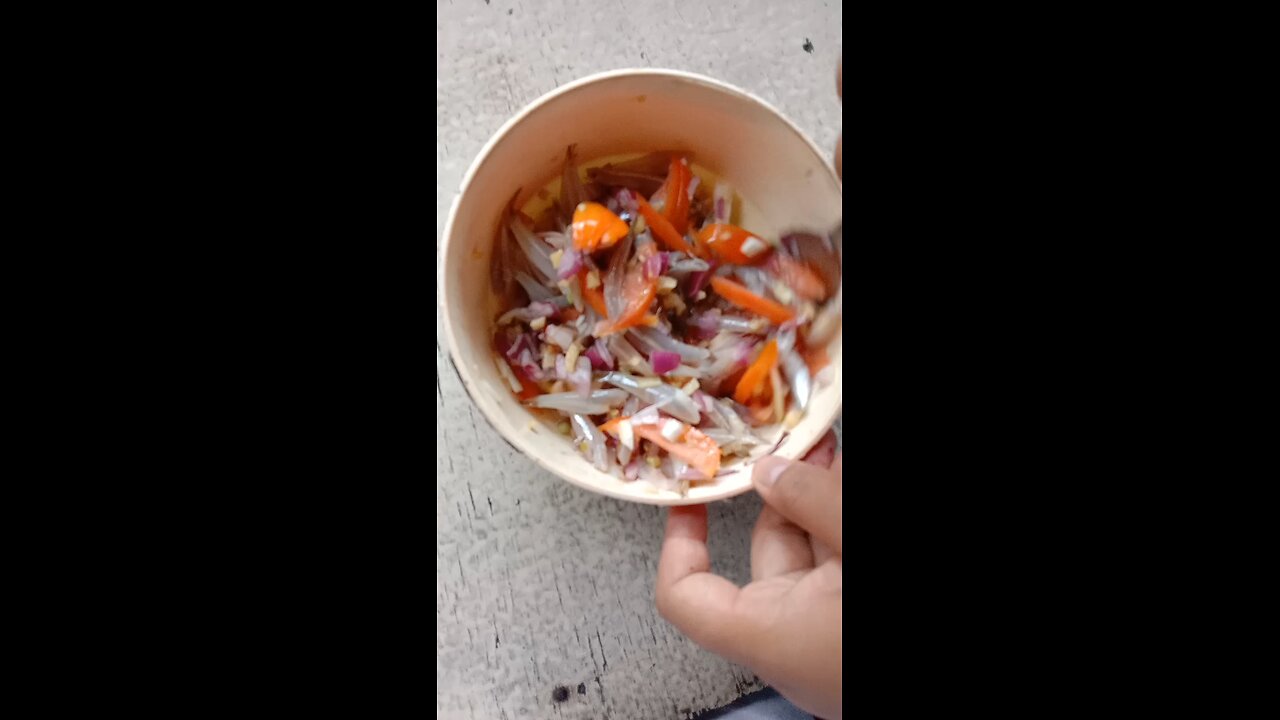 noncooked small fish