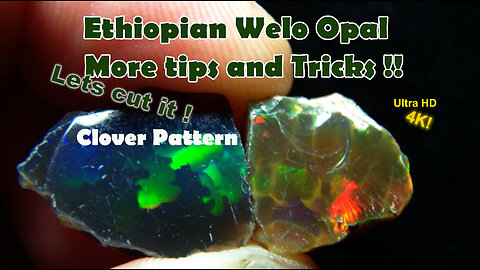 More tips trick's Black Ethiopian Welo opal rough so fun to cut polishing Lapidary corte de ópalo