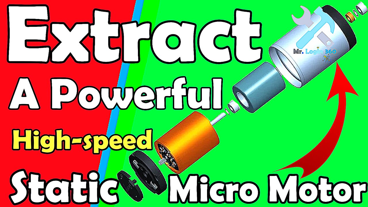 Get a Powerful High-Speed Micromotor for Your DIY Projects | #extract_micro_motor | Tutorial