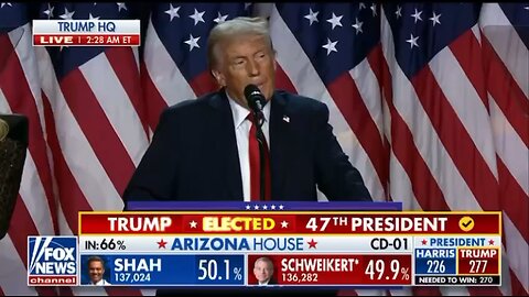 11.6.2024 Donald Trump POTUS47 Victory Speech!