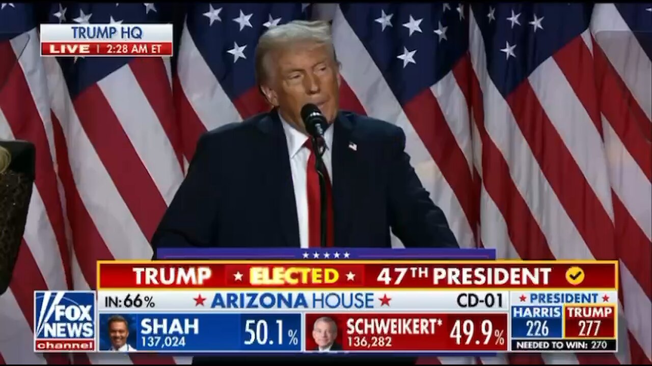 11.6.2024 Donald Trump POTUS47 Victory Speech!