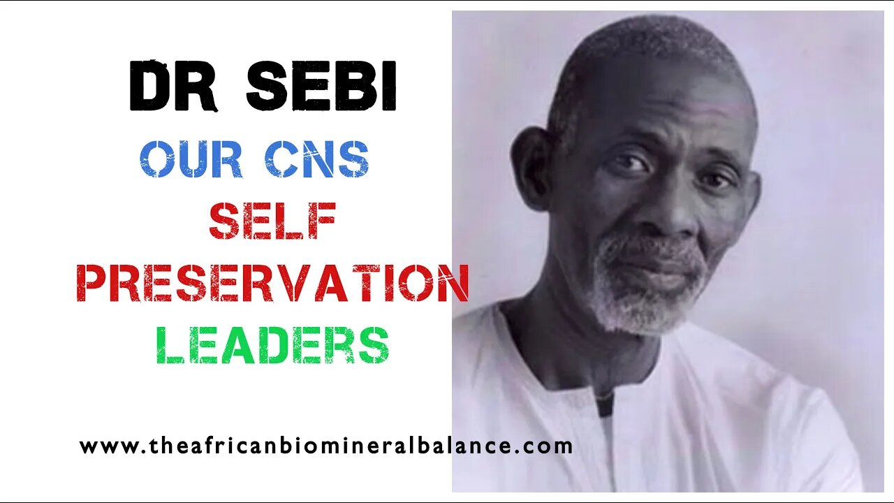 WHAT DR SEBI SAID ABOUT OUR CENTRAL NERVOUS SYSTEM