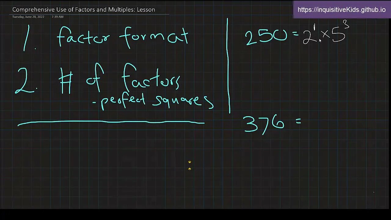 Comprehensive Use of Factors and Multiples: Lesson