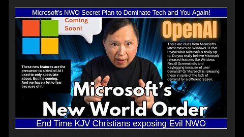 Microsoft's NWO Secret Plan to Dominate Tech and You Again!