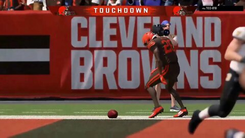 95 Yard Pick Six by Greedy Williams #Madden20 #Browns #GreedyWilliams #Touchdown #PickSix