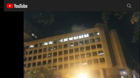 What's going on at the FBI building?