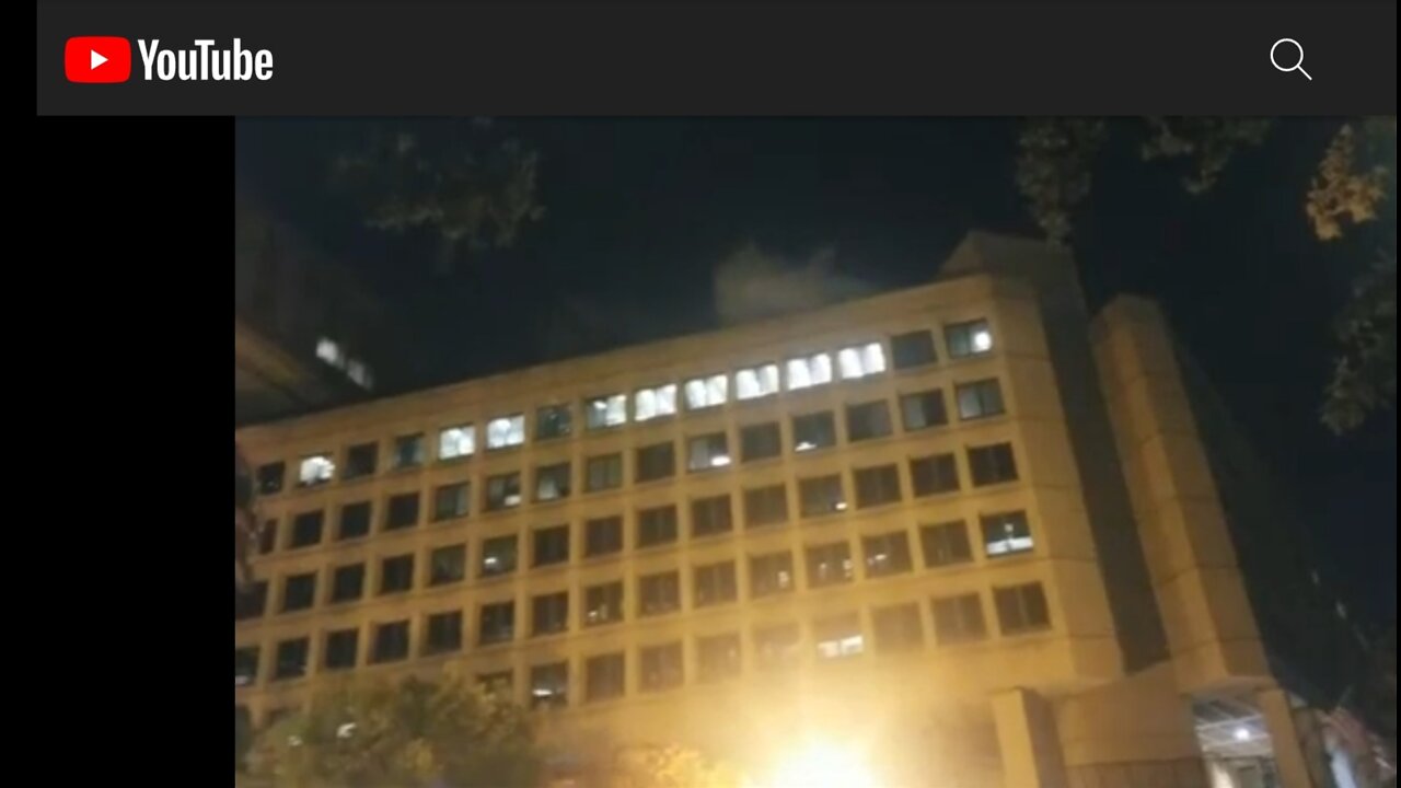 What's going on at the FBI building?