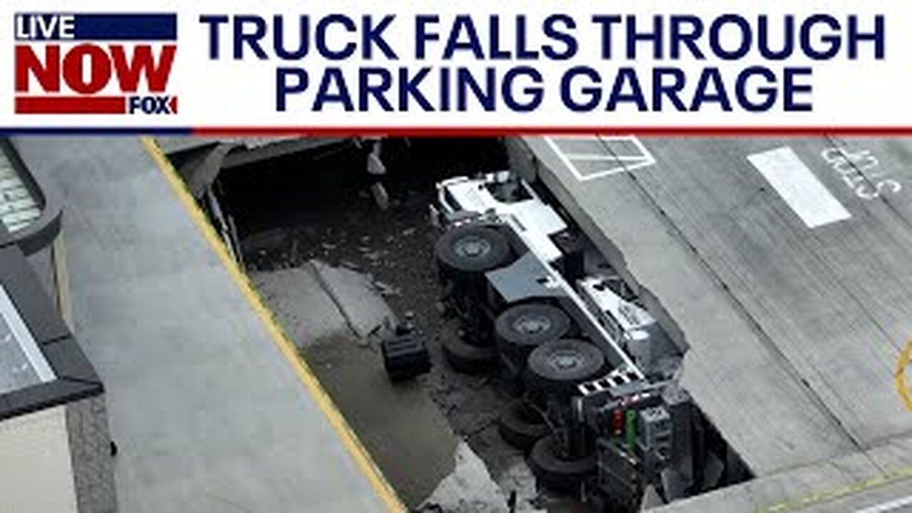 Crane truck falls through parking garage at Atlanta Publix | LiveNOW from FOX