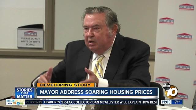 Mayor addresses soaring housing prices