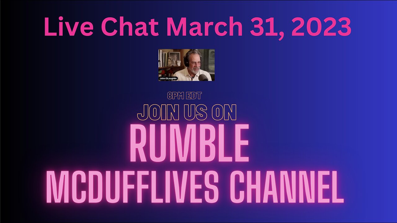 McDuff's Live Chat March 31 2023