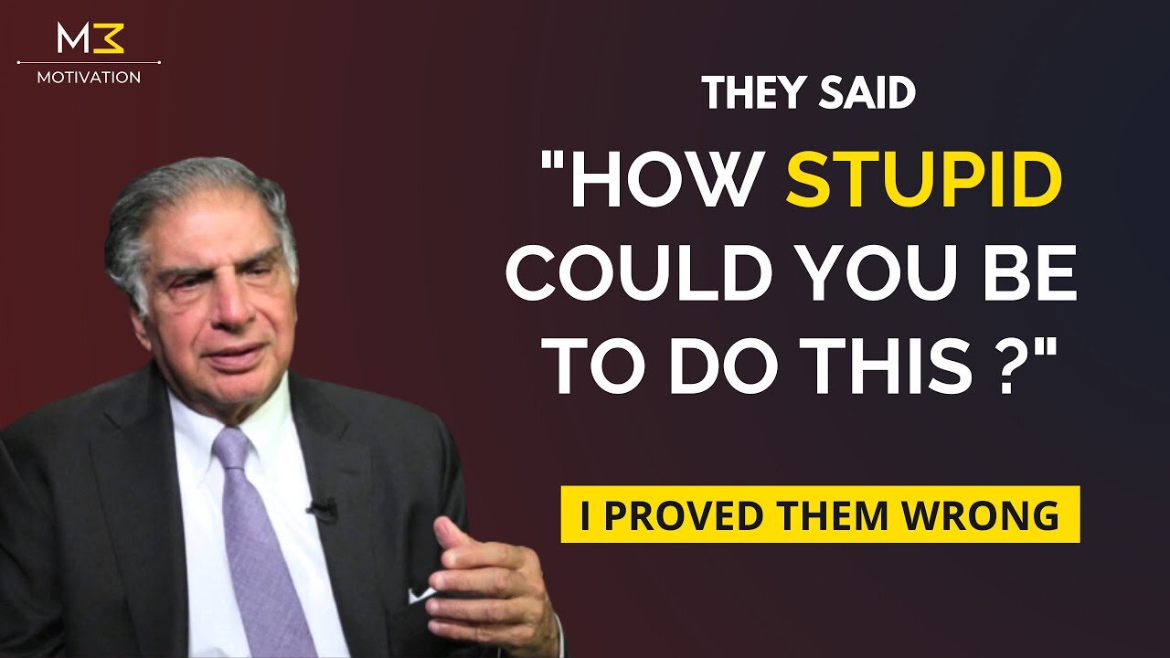 None of My Friends Supported Me - Ratan Tata Award Winning Speech | Ratan Tata And Ford Story