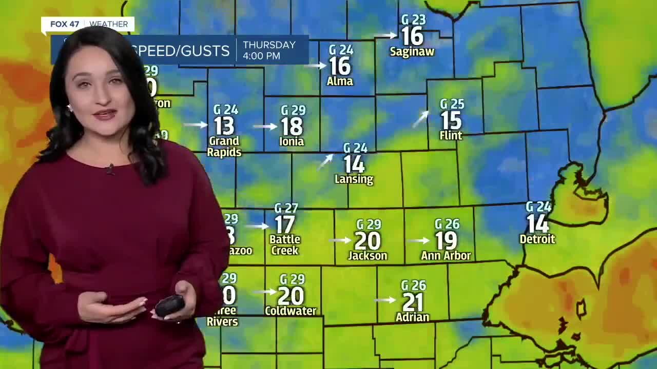 Today's Forecast: Breezy and cold with snow showers developing