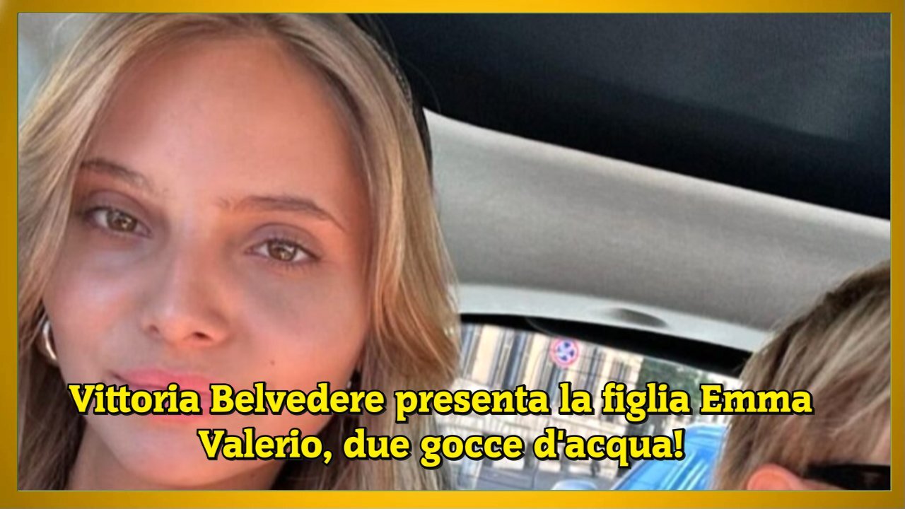 Vittoria Belvedere presenta la figlia Emma Valerio, due gocce d'acqua!