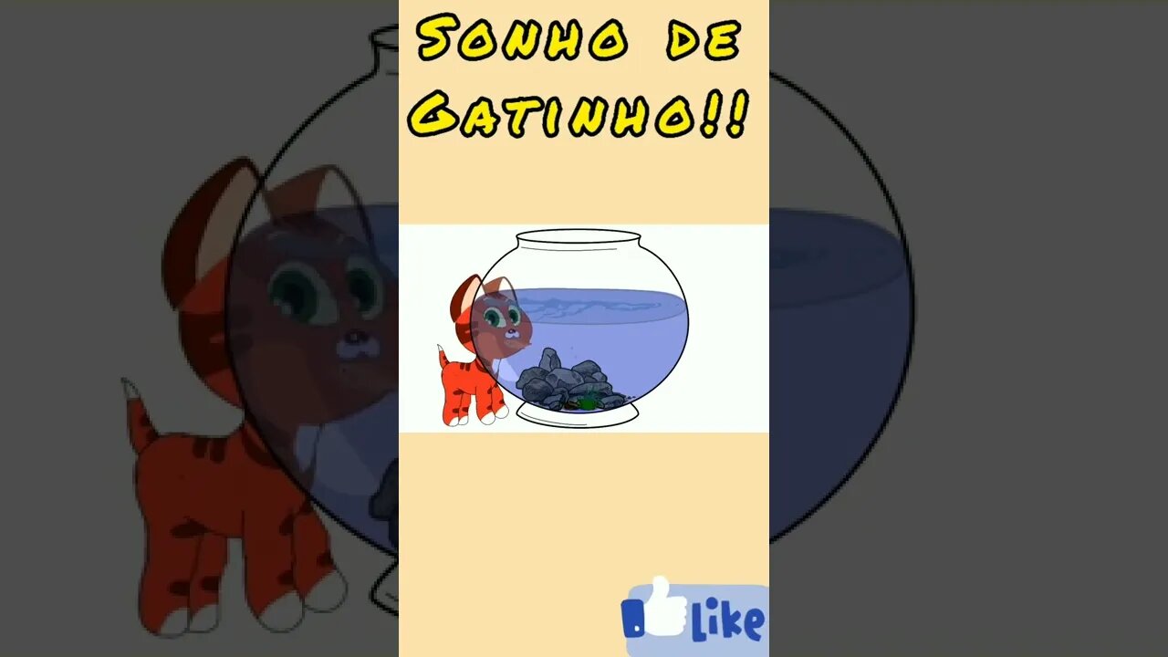 Gatinho versus Peixe!!!#shorts