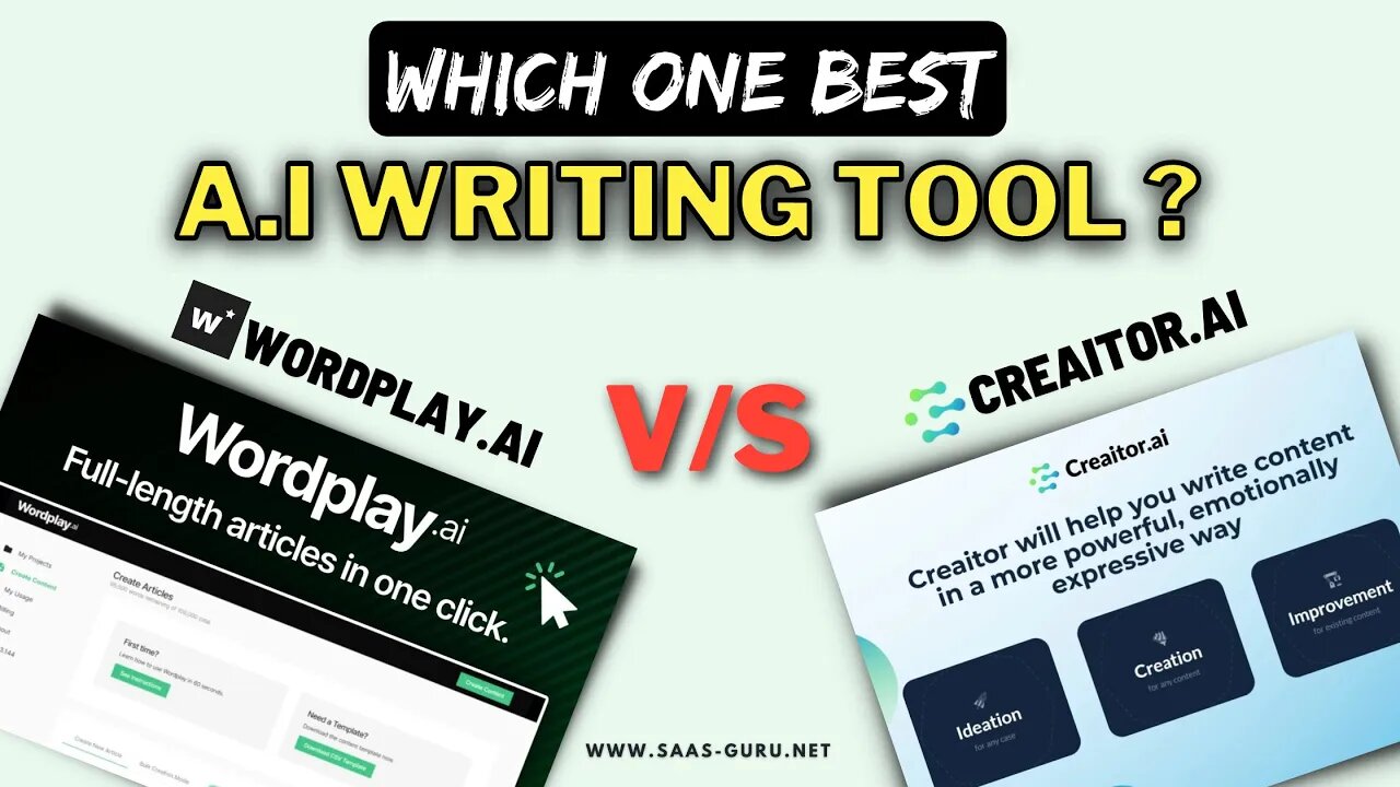 Creaitor ai vs Wordplay ai Comparison | Which 1 is Best Quality Ai Writer, Watch n Know!