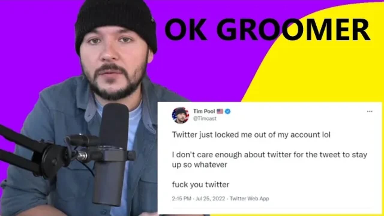 Tim Pool BANNED From Twitter. Twitter DEFENDS Predators