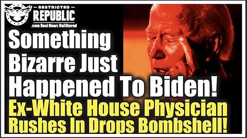 SOMETHING BIZARRE JUST HAPPENED TO JOE BIDEN! EX-WHITE HOUSE PHYSICIAN RUSHES IN & DROPS BOMBSHELL!