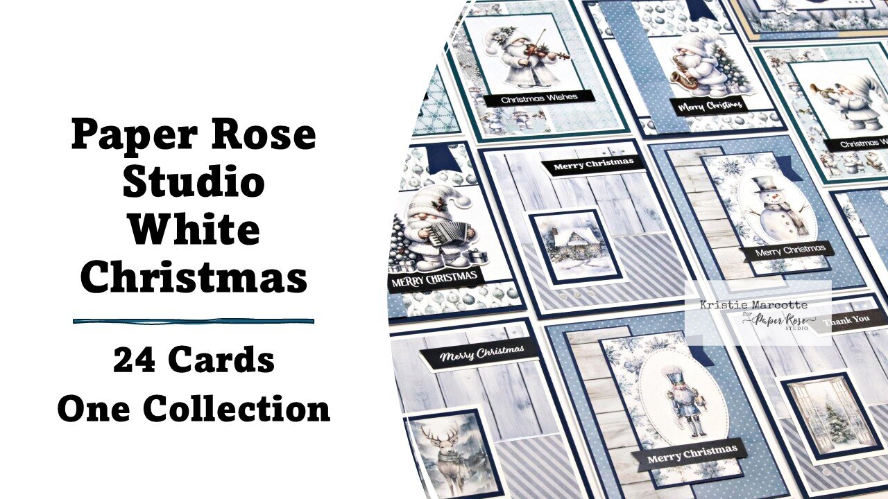 Paper Rose Studio | White Christmas | 24 Cards 1 Collection