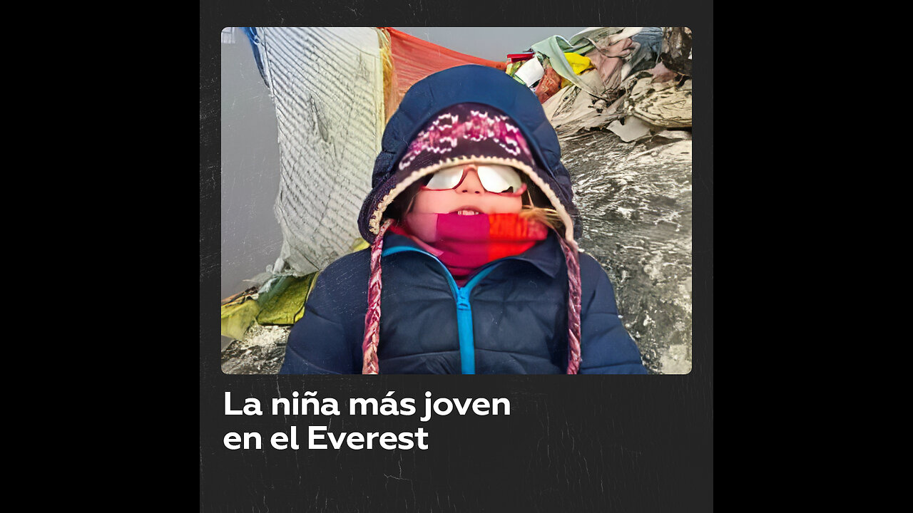 Niña de 4 años hace historia en el Everest