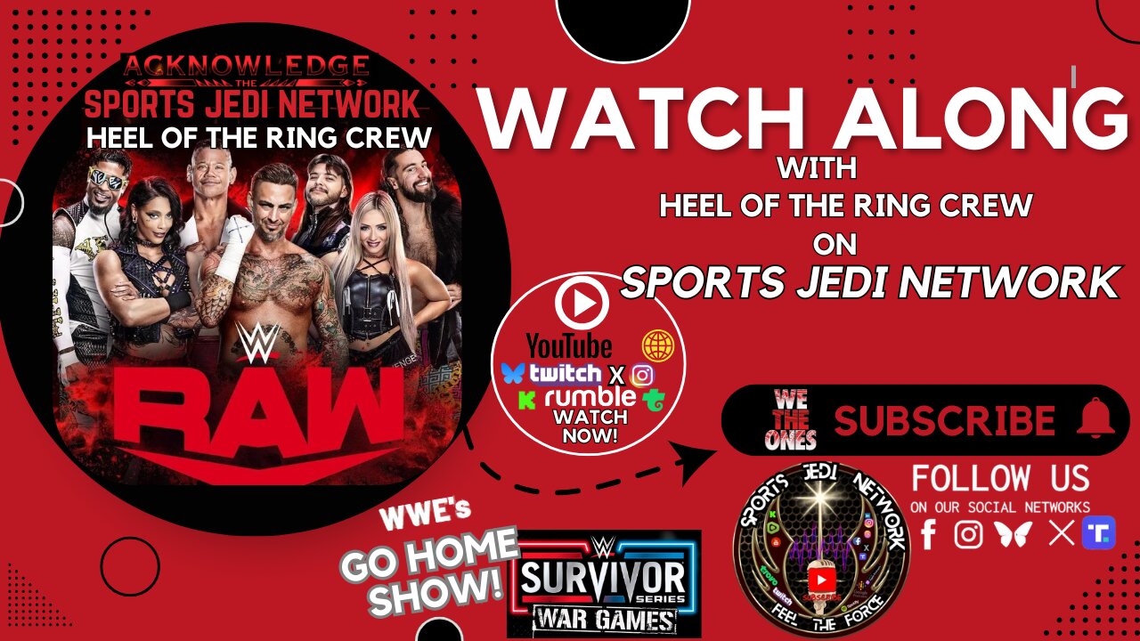 WWE Raw (11/25/24) – Survivor Series: War Games Go-Home live stream |War Games Advantage Match