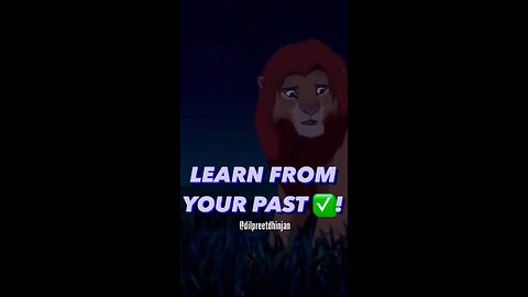 Learn From Your PAST ✅