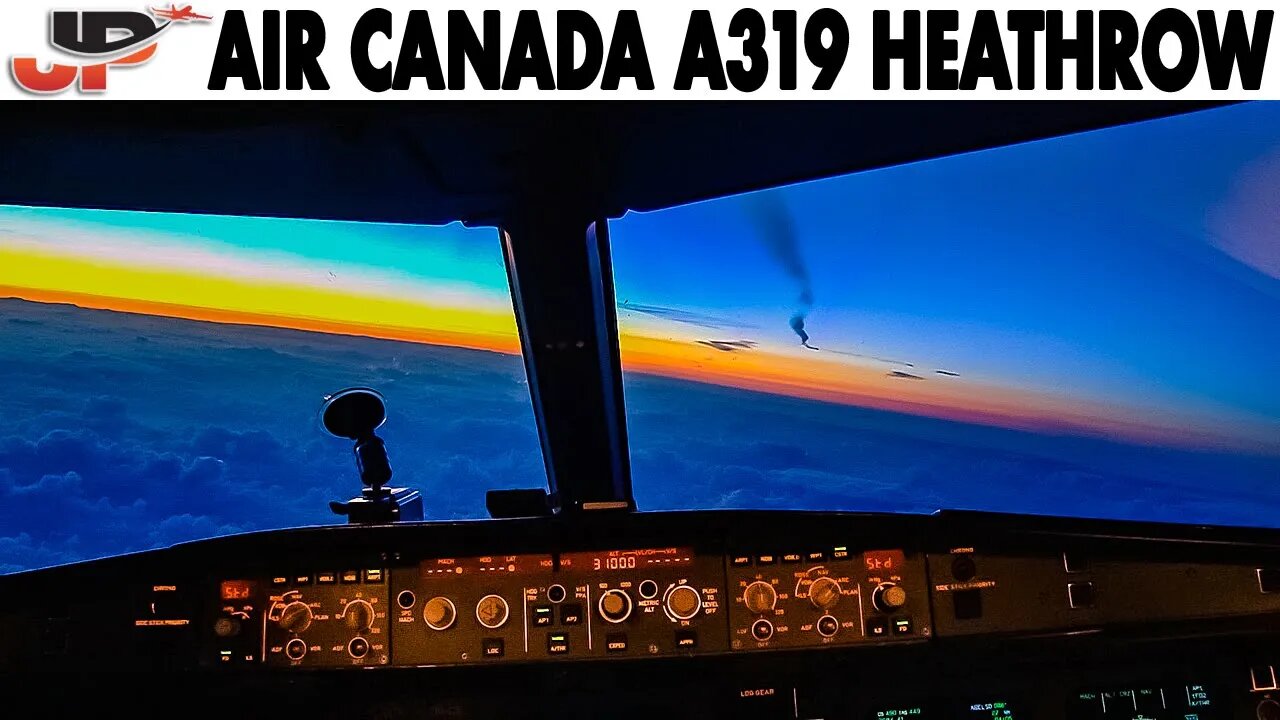 Piloting AIR CANADA Airbus A319 into London Heathrow | Cockpit Views