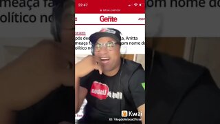 Anitta ameaça fazer tatuagem com nome de Lula no ânus
