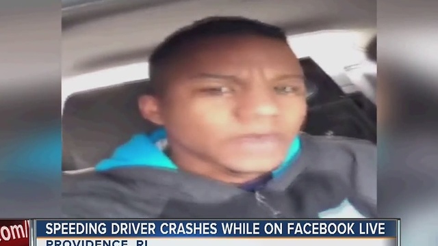 Man crashes while streaming 114 mph drive on Facebook Live