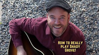 How to REALLY play "Shady Grove" Jerry Garcia free acoustic guitar lesson