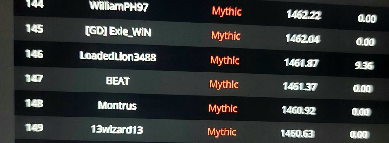 I HIT MYTHIC!!