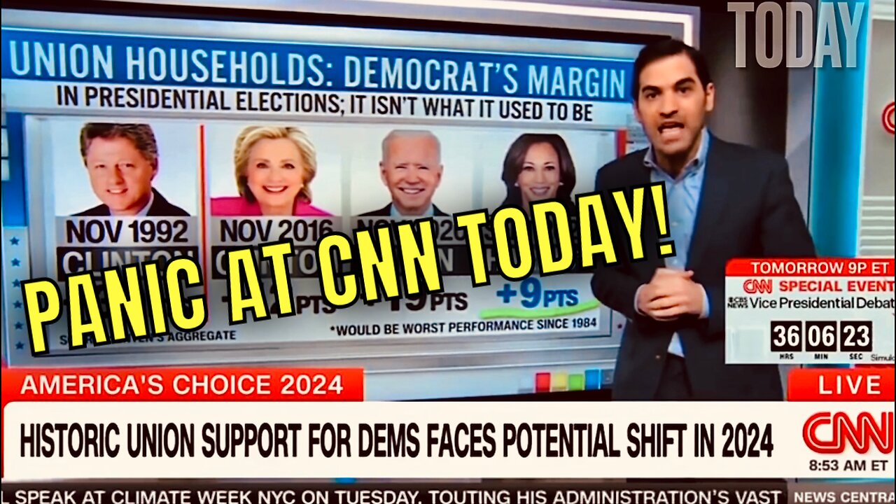 “That would be the WORST Democratic Performance in a GENERATION” with union voters. 😮😆🤣