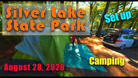 Camping Silver Lake State Park | Packing the Car | Arriving at the Campground | Setting up Camp