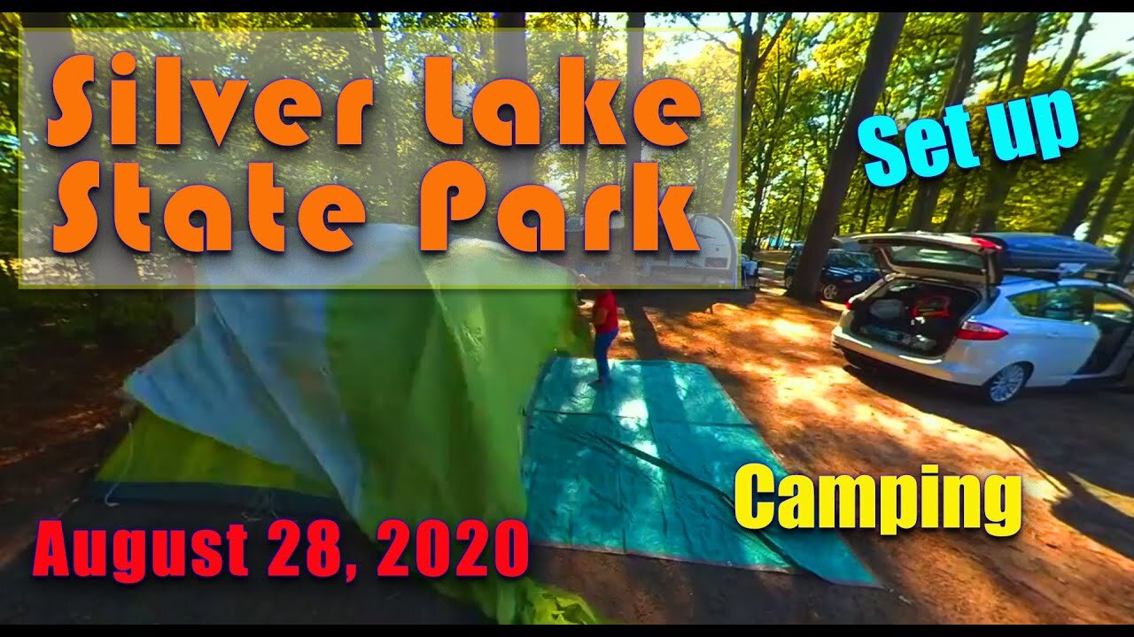 Camping Silver Lake State Park | Packing the Car | Arriving at the Campground | Setting up Camp