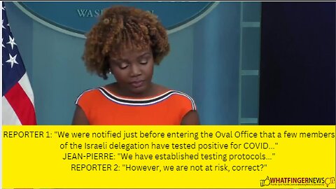 REPORTER 1: We were notified just before entering the Oval Office that a few members