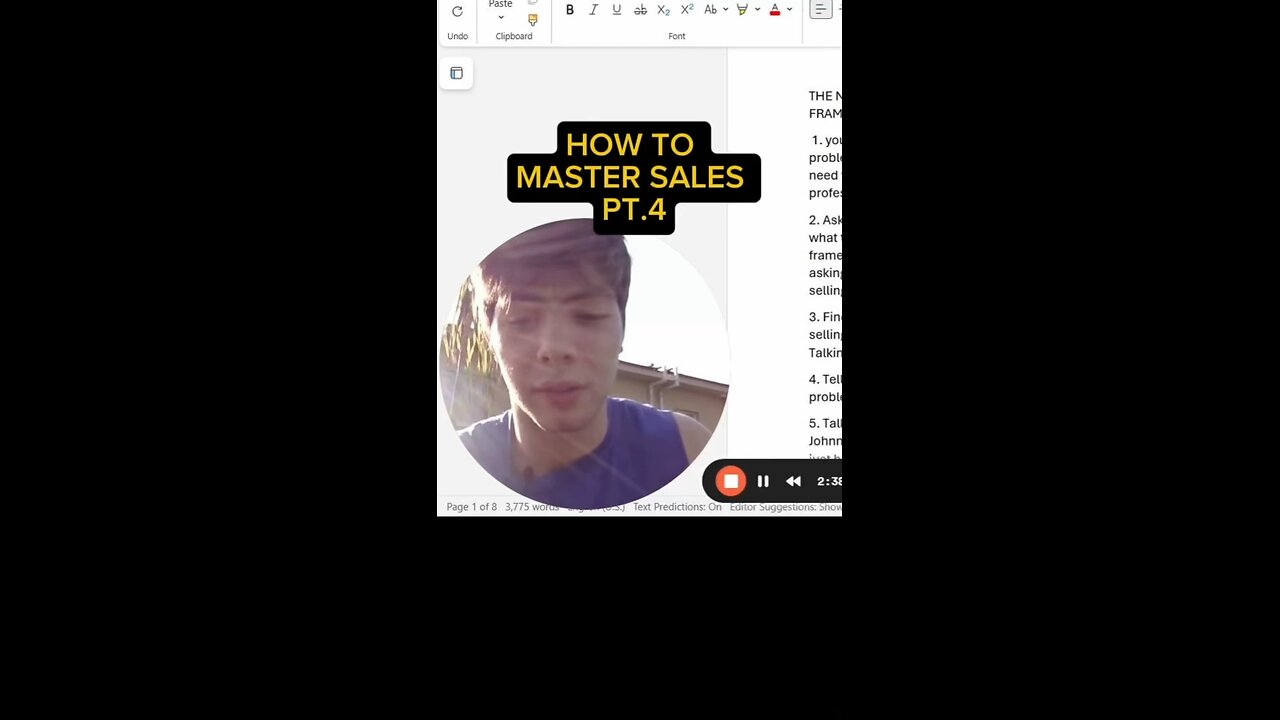 HOW TO MASTER SALES PT.4