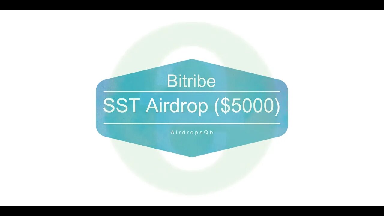 Finalizado - Airdrop - Bitribe - $5000 em SST, CORRE!