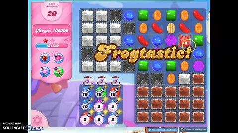 Candy Crush Level 1495 Audio Talkthrough, 3 Stars 0 Boosters