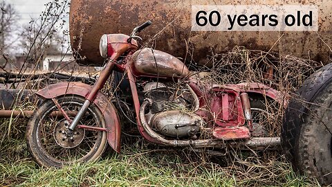 60 years old java bike restoration🚴 video