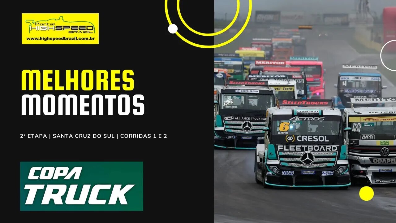 Copa Truck | Melhores Momentos | 2ª Etapa | Santa Cruz do Sul | Corridas 1 e 2.