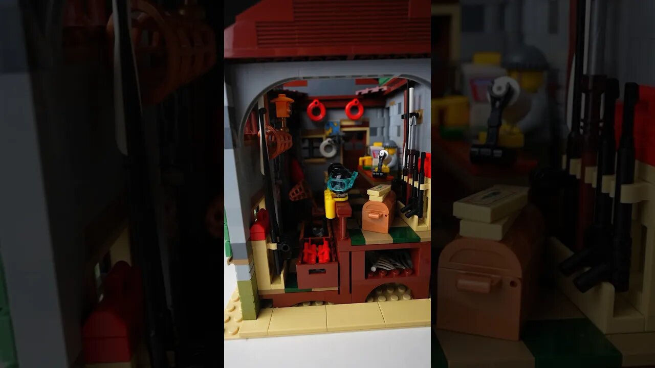 This LEGO Fishing Bait Shop Is EPIC!! #lego #legoideas #fish #shorts