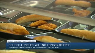 Free school lunches are no longer being offered