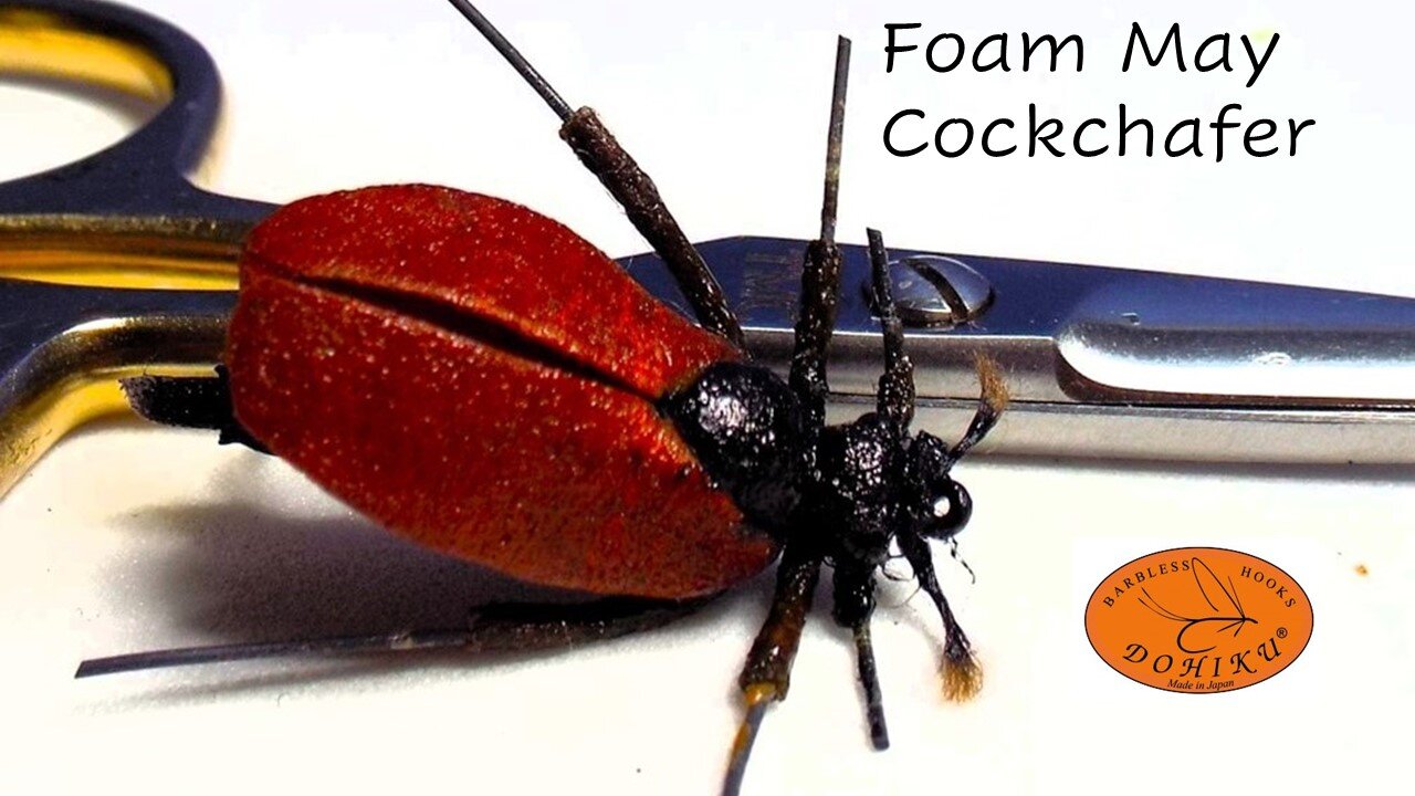 Braid and rubber legs for foam fly beetle patterns