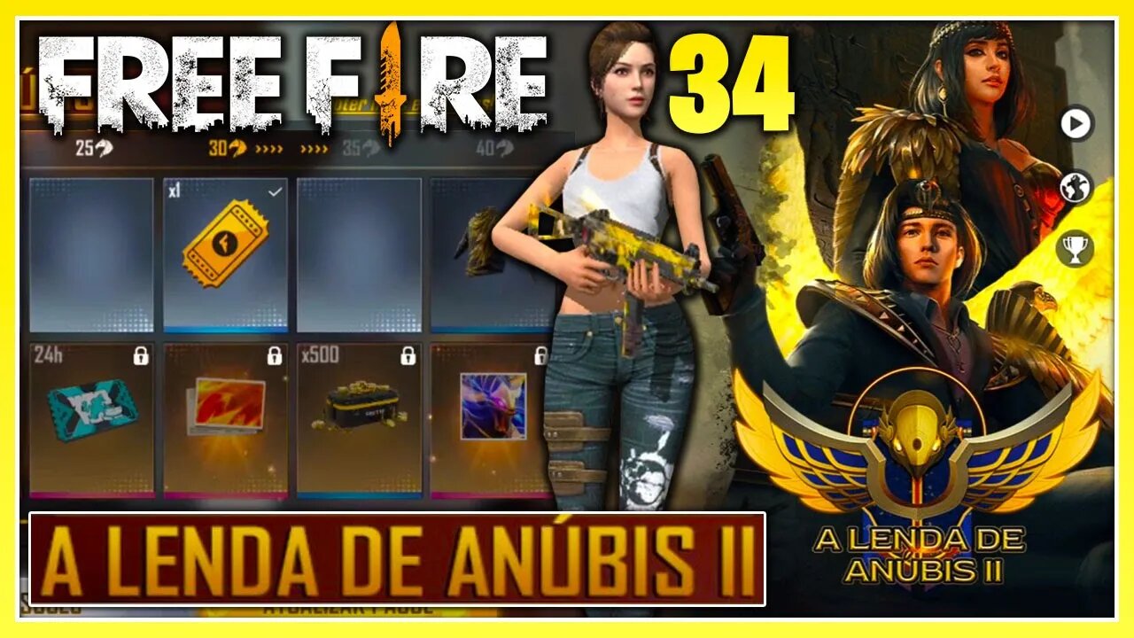 Free Fire | Passe de Outubro de 2020 até 34 Emblemas