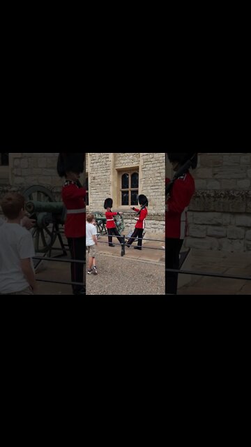 Guarding the Crown 👑 Jewls the Tower of London #toweroflondon