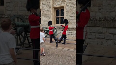 Guarding the Crown 👑 Jewls the Tower of London #toweroflondon