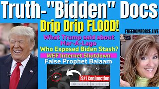 Truth about Biden Docs, Mar-a-Lago, WEF Internet Shutdown, Balaam 1-15-23