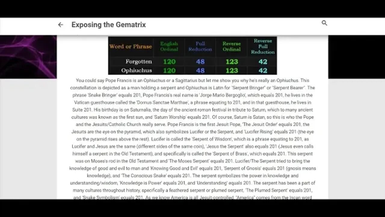 The 13th Constellation, The Serpent, Pope Francis, Georgia Guidestones, and More #gematria #kabbalah